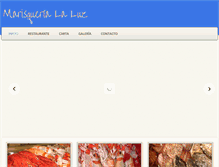 Tablet Screenshot of marisquerialaluz.com